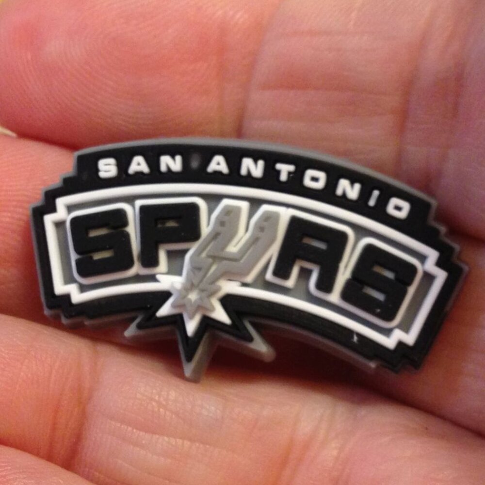 San Antonio Spurs,  Basketball, NBA, Sports Shoe Charm for CROCS *2/$8! 3/$10!